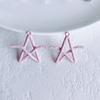 Cor pentagonal estrela uva liga pingente diy grampo de cabelo colar brincos acessórios material atacado