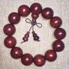 Venta al por mayor África Zambia pulsera de sándalo rojo lobulado cuentas de madera pulsera de sándalo sangre de Venus cuentas de rosario suministro de fábrica