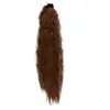 Peluca de Cola de Caballo para Mujer Mediana y Larga Rizada Maíz Caliente Cola de Caballo Alta Cabello Artificial Natural Rojo Ciber Trenza Correa Cola de Caballo Cola de Caballo Falsa