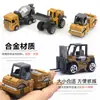 Transfronterizo 1:64 modelos de vehículos de ingeniería de aleación de simulación mini coche de juguete metálico deslizante Caja de un solo color para niños