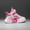 Zapatillas Deportivas para Niñas Otoño e Invierno 2025 Nuevas Transpirables Zapatillas de Baloncesto para Niños Niños Grandes Niñas Cuero Antideslizantes Zapatillas para Correr Modernas