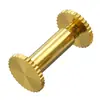 Tornillos de Libro H59 Completamente de Cobre con Remaches Macho y Hembra, Remaches Rectos y Ranurados para Encuadernación de Álbumes, Sujetadores de Enganche y Tornillos de Combinación para Encuadernación