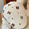 Gorra Artística Única de Algodón y Lino para Mujer, Bordado de Gato Lindo Estilo Japonés, Gorra de Béisbol Reversible con Acabado de Alta Gama, Gorra de Boina
