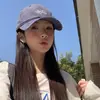 Corea del Sur Blogger de Moda Mismo Estilo Gorra a Cuadros Cara de Niño Visera Pequeña Curva Pareja Casual Gorra de Béisbol para Hombre
