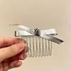 Nuevo peine anti-deslizante estilo coreano con un delicado lazo de mariposa, diseñado para mujeres, creando un peinado alto elegante, y con un elegante pasador lateral y accesorio para el cabello