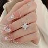 Concha Plateada Plata Esterlina S925 Estrella Estrella de Mar Collar Femenino Estrella Lujo Accesible Versátil Dulce Joyería de Moda