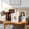 Moldura de Foto Personalizada Criativa de Madeira Maciça para Pendurar na Parede ou Mesa 6 7 8 10 12 polegadas Moldura de Foto Moldura de Foto de Madeira Maciça Venda por Atacado