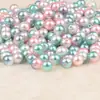 Contas Redondas Peroladas de Imitação ABS Coloridas, Materiais para Brincos DIY Feitos à Mão com Furos para Fazer Acessórios de Cabelo, Pulseiras e Contas Soltas