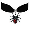 Collar gótico de araña de comercio exterior transfronterizo gargantilla de terciopelo negro creativo Halloween directo de fábrica