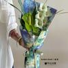 Papel de Seda Tie-Dye de Pensamiento de Siete Colores Papel de Tinta Papel para Envolver Flores Papel Fenghua DIY Hecho a Mano Florería Papel para Envolver Floral