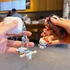 Llavero Colgante Auténtico de Dibujos Animados Sanrio Gato KT Cinnamoroll para Parejas, Accesorio para Bolso, Llavero, Adorno de Muñeco