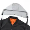 Chamarra de Vuelo Ma-1 de Marca Trendy Transfronteriza, Nuevo Estilo Primavera y Otoño para Hombre, Bloques de Color, Capucha Desmontable, Chaqueta de Béisbol Holgada