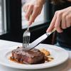Aço Inoxidável 304 Europeu Acessível Luxo High-End Talheres Padrão Cauda de Peixe Dupla Face Casa Hotel Comida Ocidental Colher de Chá Faca e Garfo para Bife