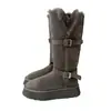 Primeiro Encontro Ji Duas Formas Botas de Neve Femininas 2026 Novo Inverno Sola Grossa Com Veludo Espessado Versátil Sapatos de Algodão Quentes Neve Algodão