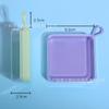 Caja cuadrada transparente de 100 puntos, tamaño XL, Ermu, para almacenar bocanadas de uva, cojín de aire de algodón de azúcar 3D, materiales de embalaje individuales y dobles.