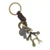 Llavero de Venta Caliente Versión Coreana, Colgante de Llave de Cuero, Robot de Aleación para Hombre, Accesorio de Moda Personalizado de Cuero, Venta al por Mayor