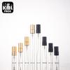Mini botella pulverizadora de vidrio portátil de 2 ml, 3 ml, 5 ml y 10 ml, para perfume, muestra, cabezal pulverizador de plástico, botella tubular.