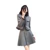 Traje socialité xiangfeng moda reductora de edad abrigo corto commuter cuello redondo slim slim falda slim de dos piezas 1864