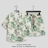 Camisa Tendência Praia Masculina Ins Verão Solto Manga Curta Roupa Conjunto Tendência e Bonita Praia Floral Roupas de Casal