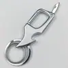 Chaveiro Multifuncional de Metal Criativo Abridor de Garrafa Masculino Desembalador de Envelope Pingente de Chaveiro Presente Fábrica Atacado