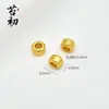 Cuentas de Posicionamiento Color Dorado Arena que Conserva el Color, Cuentas Espaciadoras Antiguas Mate, Accesorios para Pulseras y Collares DIY, Cuentas de Transferencia, Cuentas Cilíndricas, Cuentas de Cuerda Roja