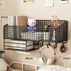 Estante de Pared para Dormitorio Litera de Estudiante Artefacto de Almacenamiento en Pared sin Taladro Cesta de Pared Montada en la Pared junto a la Cama del Dormitorio