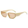 Gafas de sol estilo ojo de gato de alta calidad europeas y americanas transfronterizas, Gafas de sol ovaladas retro de personalidad con protección UV para caras redondas