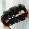 Peluca cabeza de bola pelo rizado anillo de pelo rizado anillo de pelo real esponjoso forma de cabeza plana flor soporte cabeza de mujer realista rizador de pelo de flor