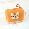 Lindo Gatito y Pez Peluche Monedero Estudiantil Mini Billetera Llave Bolsa de Almacenamiento de Miscelánea Corazón de Niña Bolsa para Audífonos