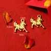 Pingente Tradicional de Cavalo do Zodíaco Banhado a Ouro, Acessório de Liga, Peças para Joias Artesanais DIY, Materiais de Contas Espaçadoras para Colares e Pulseiras