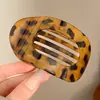 Presilha de bico de pato marrom de cachorro coreano, presilha elegante para coque torcido, presilha de cabelo volumizadora para a parte de trás da cabeça, acessório de cabelo de alta qualidade