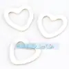 Accesorios para joyería DIY cobre puro nariz de cerdo goteando conector de doble agujero tamaño grande pequeño Rosa Rojo Rosa
