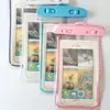 Punto de Fábrica Venta al por Mayor Bolsa Impermeable Luminosa para Teléfono Inteligente Bolsa de Brazo Transparente de PVC de Alta Calidad Impermeable