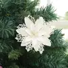 Decoraciones de Navidad combinación grande de flor de cerezo flor de Pascua flor de Navidad adorno colgante para árbol de Navidad flor de simulación flor de Pascua