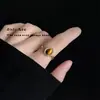 Anillo Ovalado Vintage de Piedra Ojo de Tigre Personalizado Nicho Lujo Ligero Anillo para el Dedo de Moda Elegante Alto Sentido Anillo Abierto