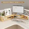 Soporte Elevador para Monitor de Computadora de Esquina, Bandeja para Teclado, Trípode de Escritorio, Almacenamiento Multinivel