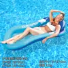 Fábrica de Origen Personalizado Transfronterizo Flotador Inflable con Toldo, Cama Flotante Inflable de PVC Engrosado, Sillón Lounge Acuático para Piscina