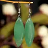 Pendientes Ovalados de Cristal Rosa de Moda Europea y Americana para Mujer, Pendientes Versátiles de Gota de Agua de Piedra Natural, Joyería para Orejas de Alta Gama Transfronteriza
