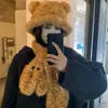 Sombrero de Pescador con Orejas de Felpa Estampado Tigre Peludo para Mujer, Invierno, Leopardo, Cálido para el Cuello, Frío, Lindo