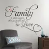 Pegatinas de pared para sala de estar, dormitorio, creativas, personalizadas, extraíbles, talladas, de generación familiar, 8353