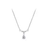 Collar de Zirconia Gota de Agua para Mujer, Diseño de Alta Gama, Accesorio de Lujo Nicho, Cadena para Clavícula, Nuevo Modelo 2026, Cadena Sencilla para el Cuello