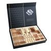 V Amazon transfronterizo 410 vajilla serie 1010 principal juego de cuatro piezas cuchillo tenedor cuchara juego de cuchillo y tenedor para bistec dorado regalo