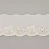 Encaje Bordado Perforado de Onda en Stock, Encaje de Algodón Fresco Soluble en Agua, Pequeños Accesorios de Encaje Floral de Algodón