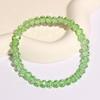 Pulseira Colorida de Vidro de Cristal e Pedra Natural com Contas Redondas, Estilo Europeu e Americano Transfronteiriço, Pulseira Feminina Elástica Transparente da Moda para o Dia a Dia