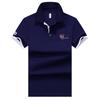 Fornecimento direto da fábrica de nova camiseta masculina de manga curta de verão versão coreana de malha de contas fina respirável camisa polo uma geração de cabelo