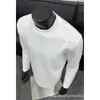 Camiseta de Manga Larga Patchwork Deconstruido de Marca de Moda Otoñal Estilo Retro Americano Versátil Holgada Casual Capa Base Hombre