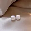 Aretes Perla de Panecillo Rosa Sakura Shijia para Mujer Diseño de Nicho Temperamento Aretes de Alta Gama Accesorios para Oreja de Plata S925