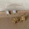 Pendientes de Fuegos Artificiales Trenzados de Metal Estilo Ins para Mujer Nicho Elegantes de Gama Alta Únicos Exquisitos de Moda Pendientes Pendientes