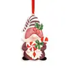 Adornos Navideños de Resina Papá Noel Decoraciones Colgantes Serie de Decoración Navideña Enano Reno Gorro de Navidad 8 Piezas