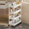 Estante de almacenamiento para baño, estante de almacenamiento para huecos detrás de la puerta, estante de almacenamiento ultradelgado, estante organizador multicapa para el baño, carrito pequeño